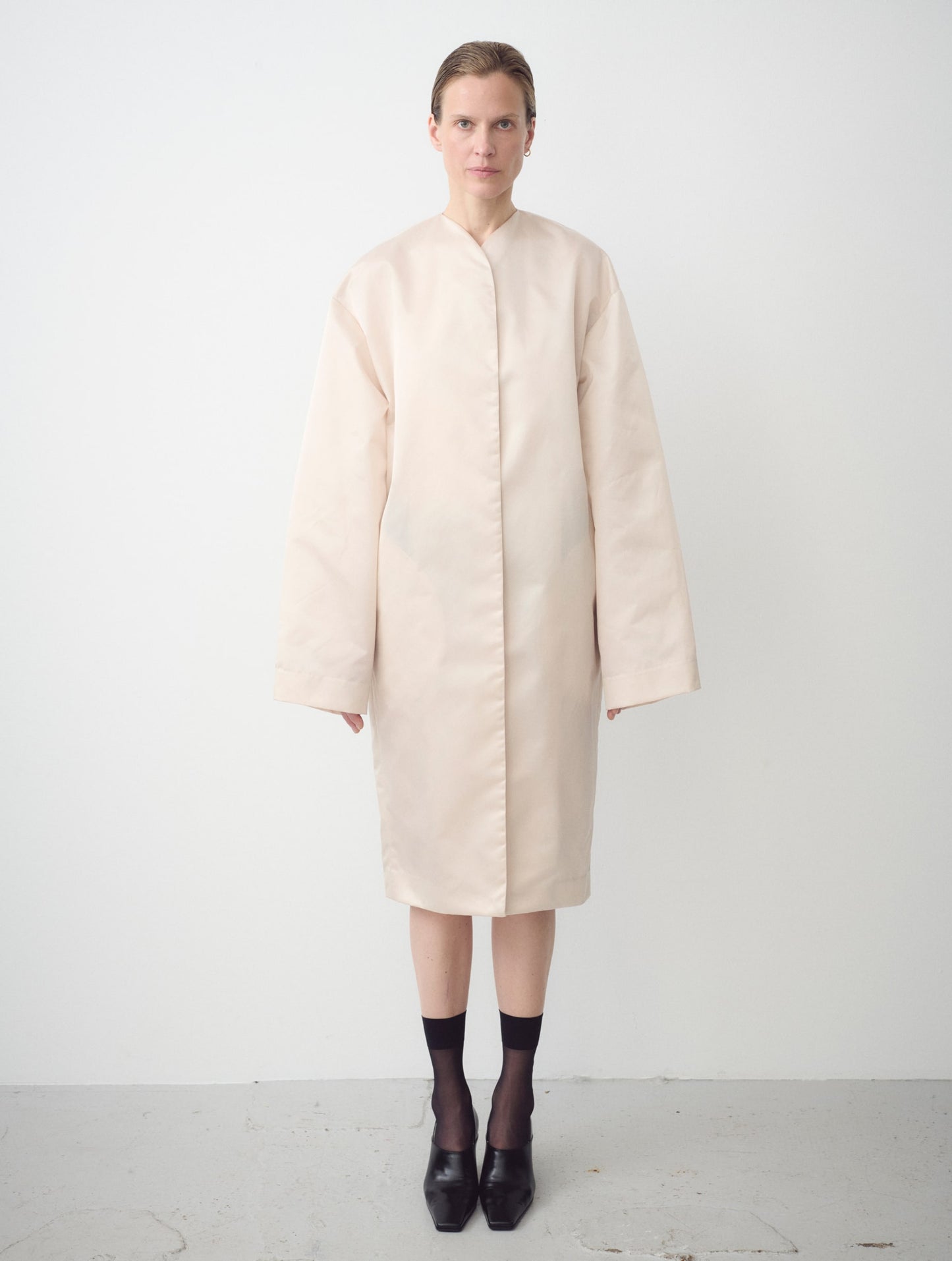 Oversized Coat, Soft Ivory