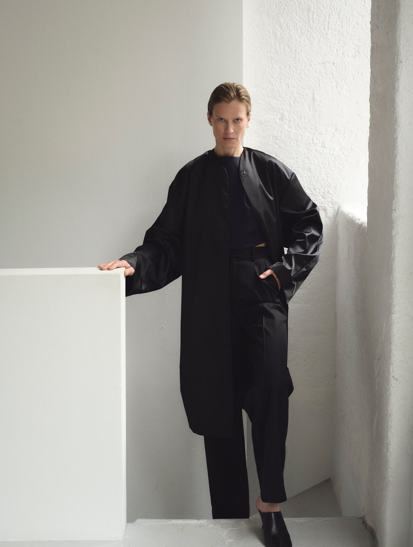 Oversized Coat, Black