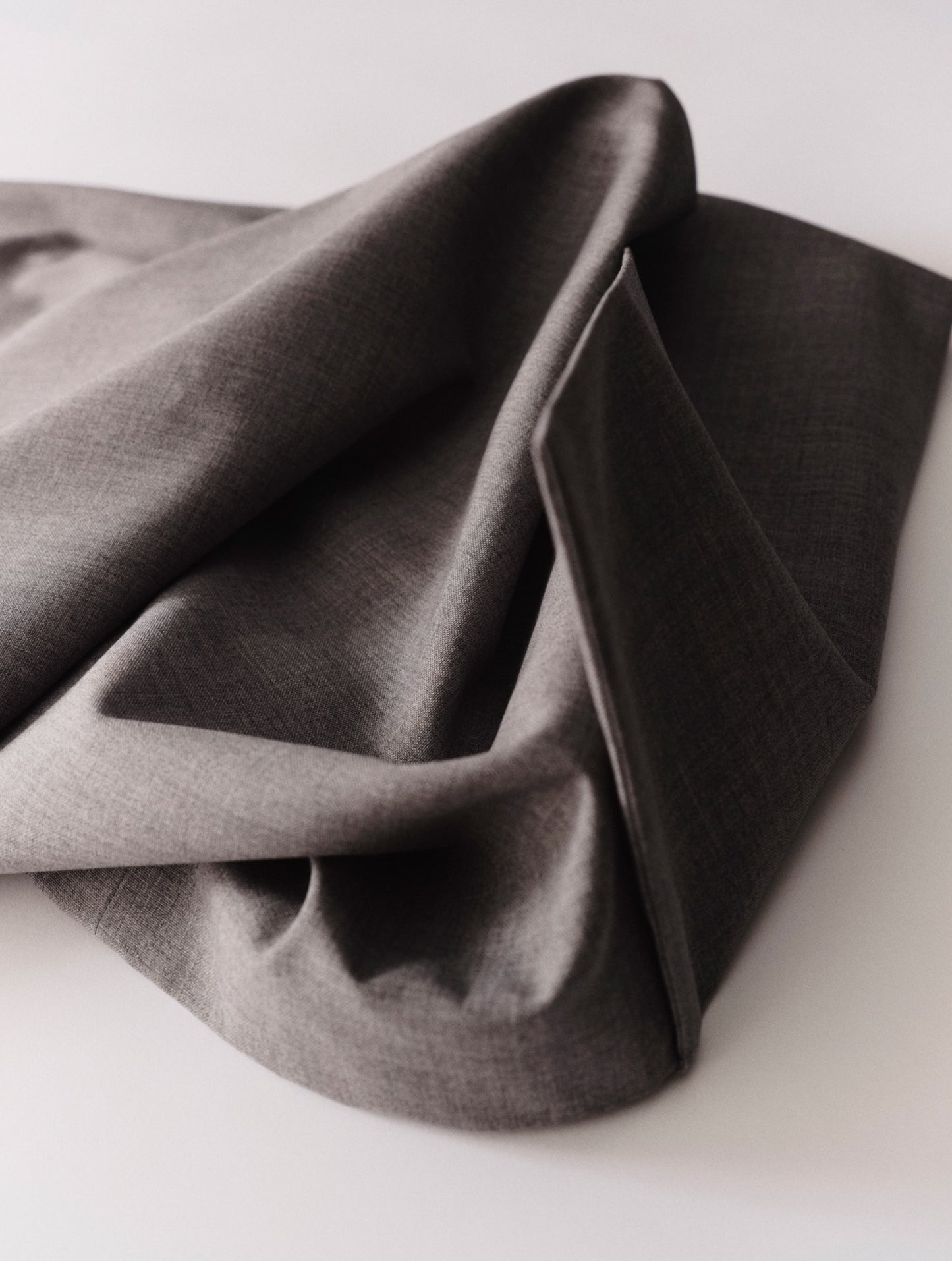 Skirt with Hem Pleat, Grey