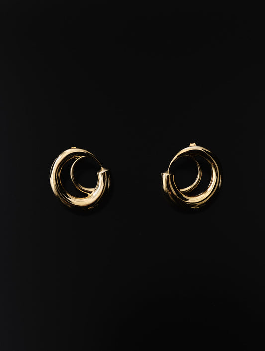 Anthurium Earring, Gold