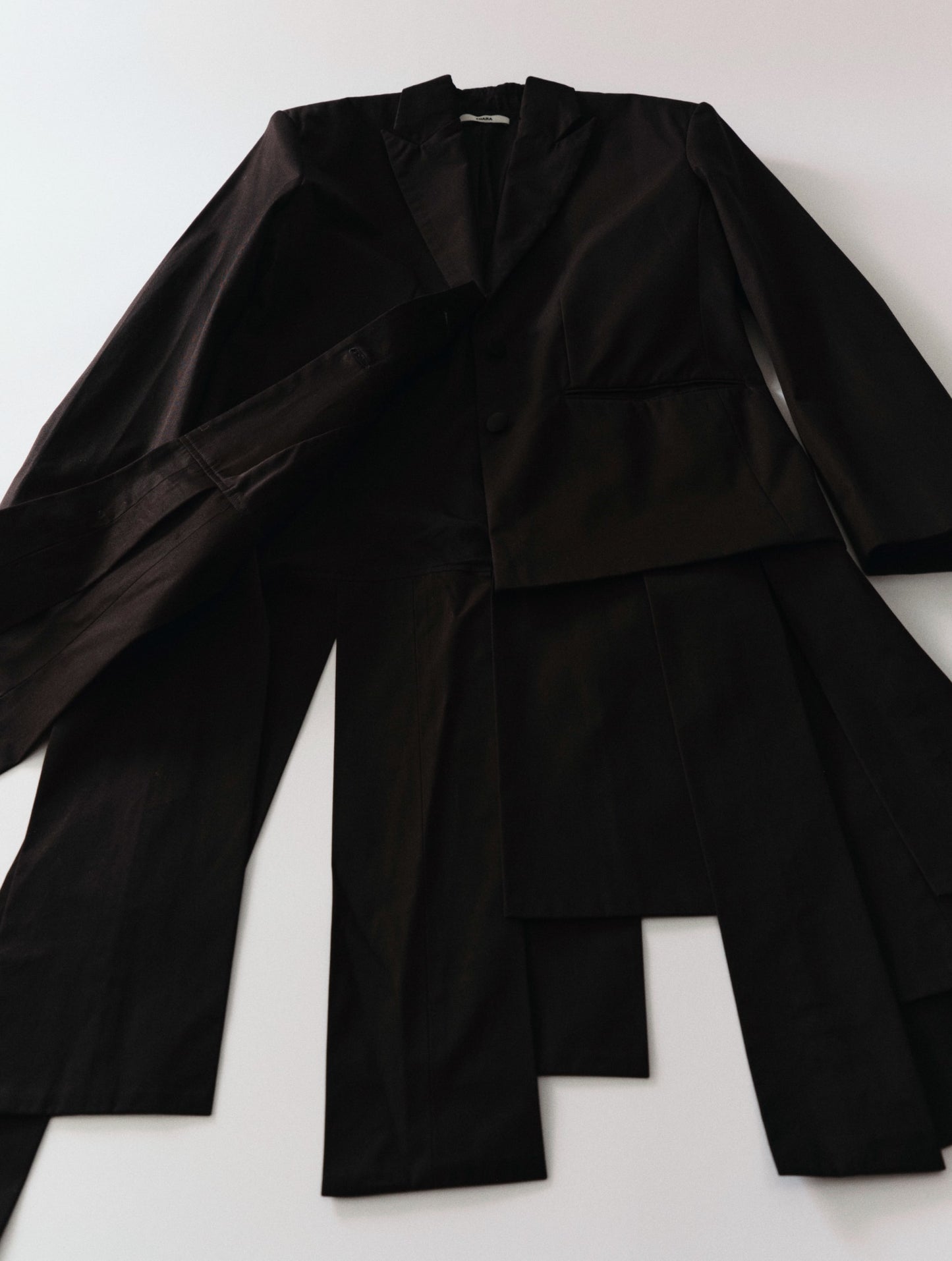 Blazer with Fringes, Black