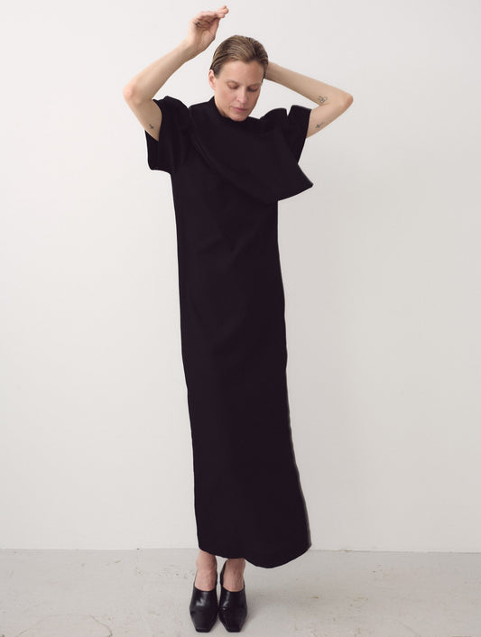 Dress Puff Sleeves, Black