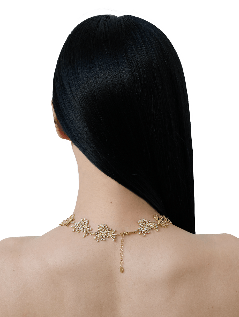 Flora Necklace, Gold