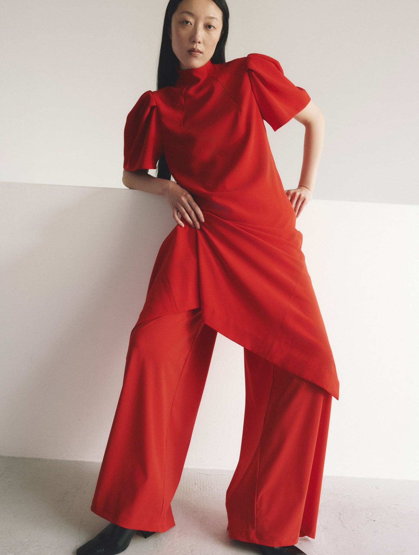 Elastic Trousers, Red