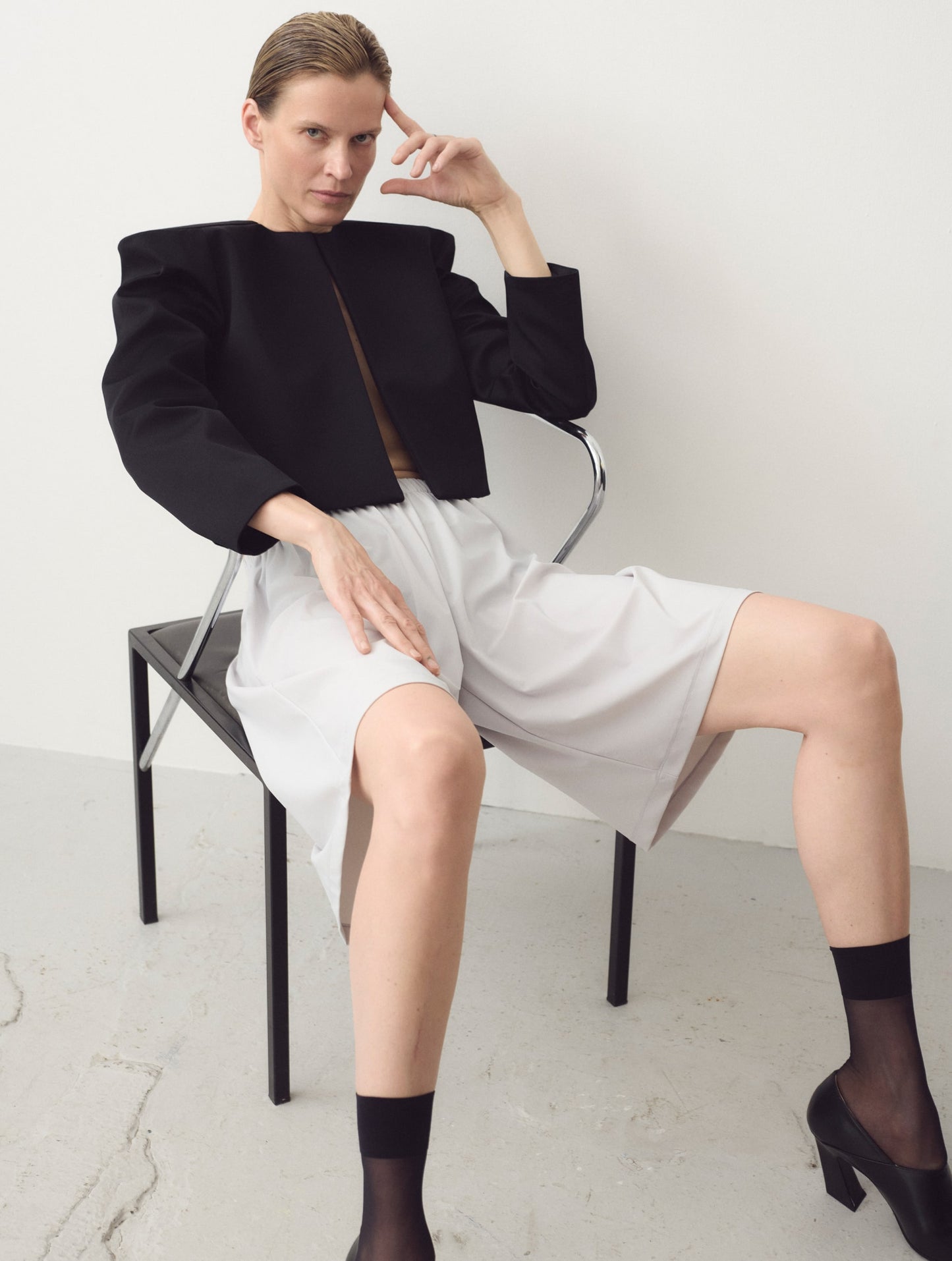 Elastic Shorts, Grey