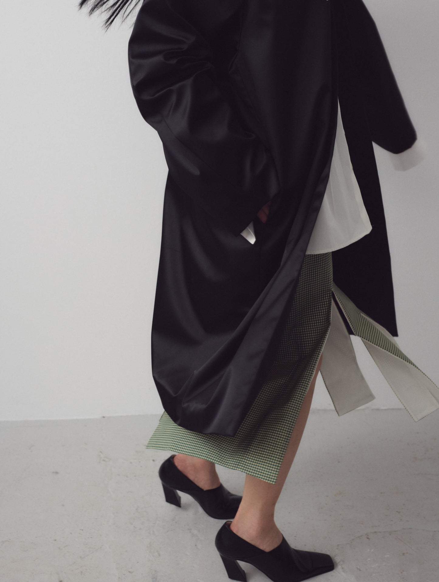 Midi Skirt, Green Plaid