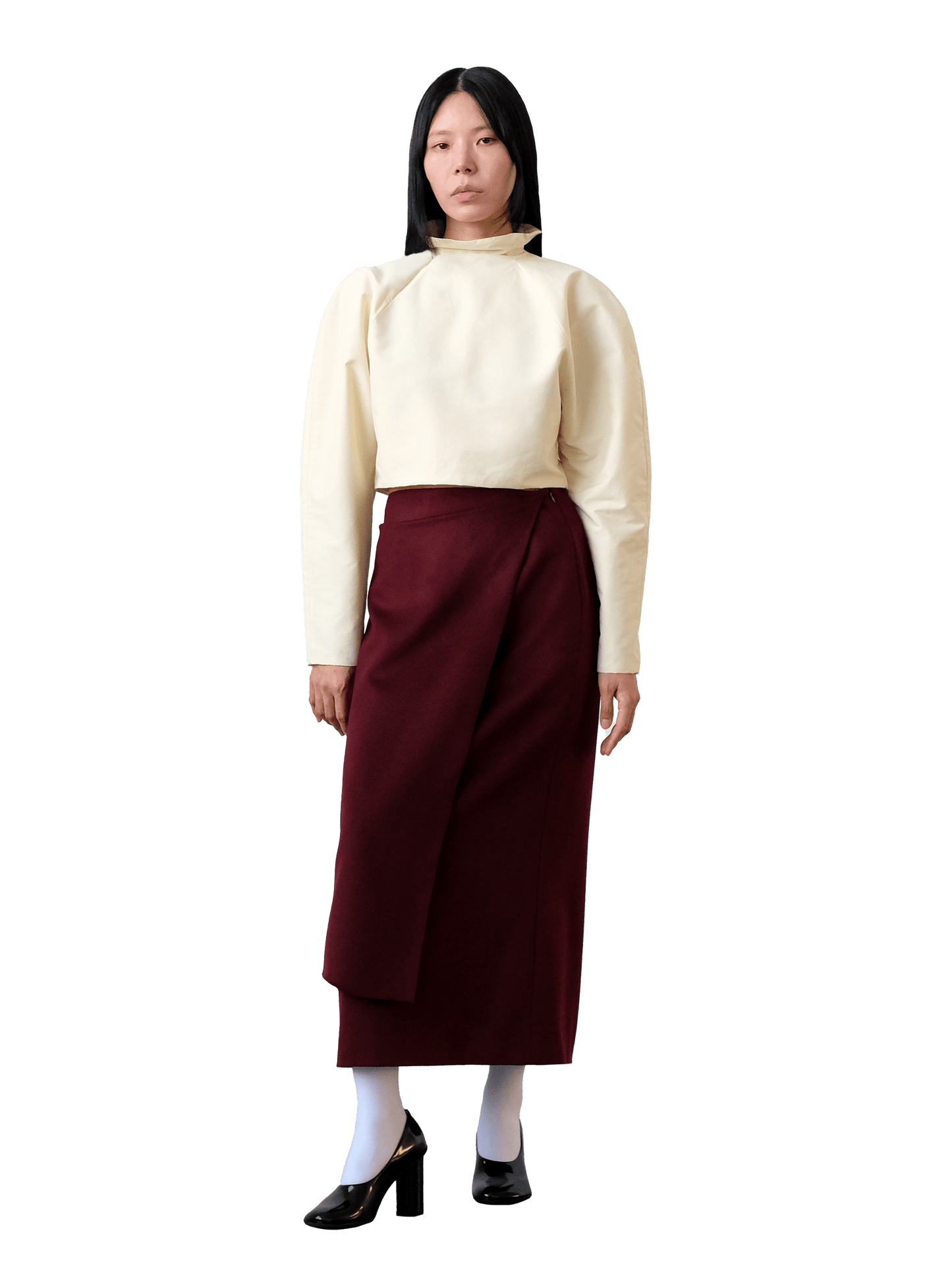 Cashmere Skirt, Bordeaux