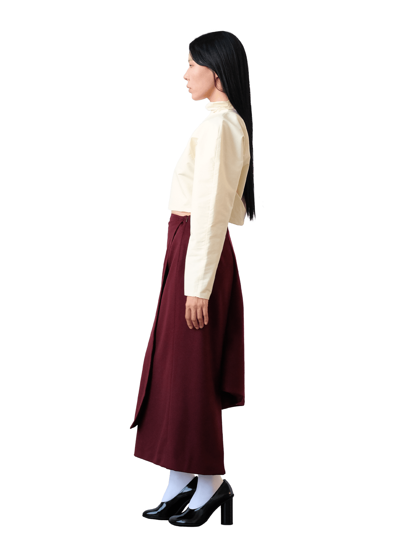 Cashmere Skirt, Bordeaux